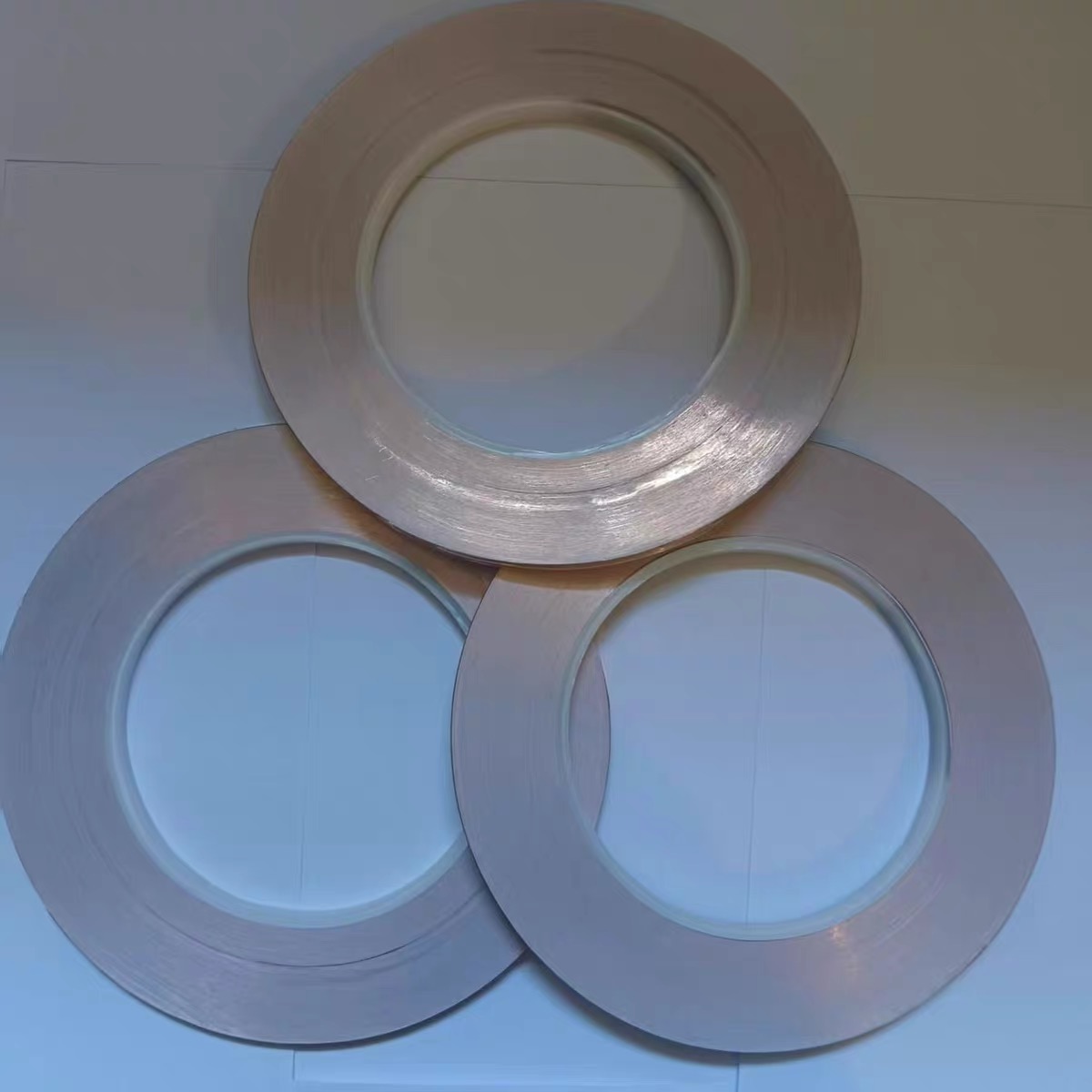 Black, silver and copper-backed stained glass copper foil rolls