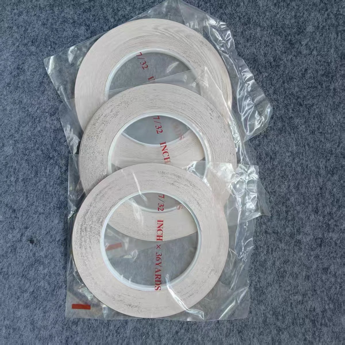 Individually packaged stained glass copper foil rolls