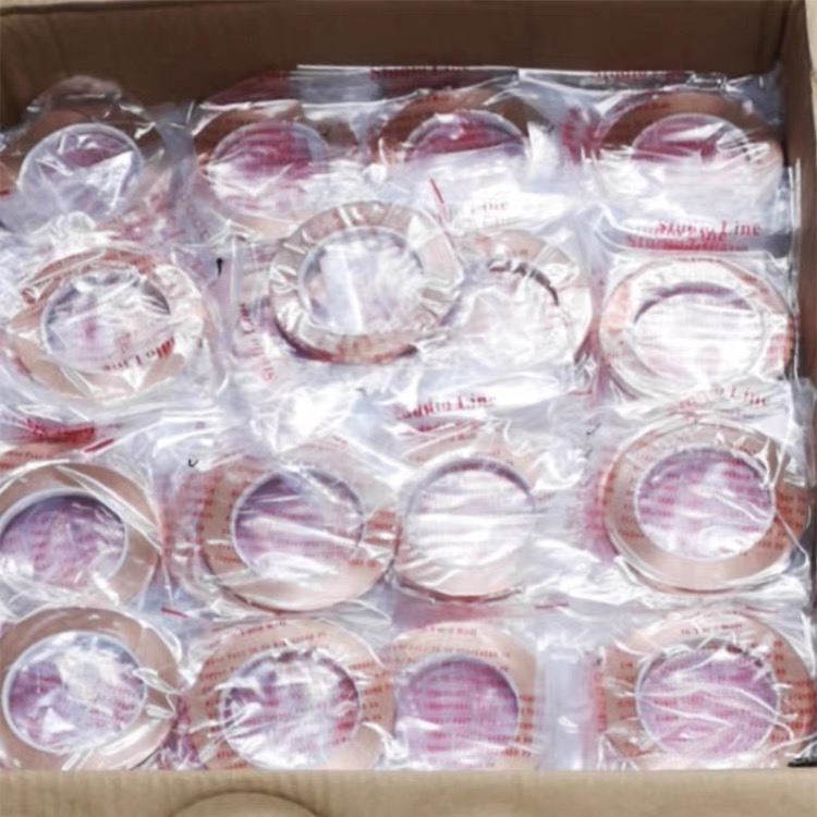 Carton filled with copper foil rolls
