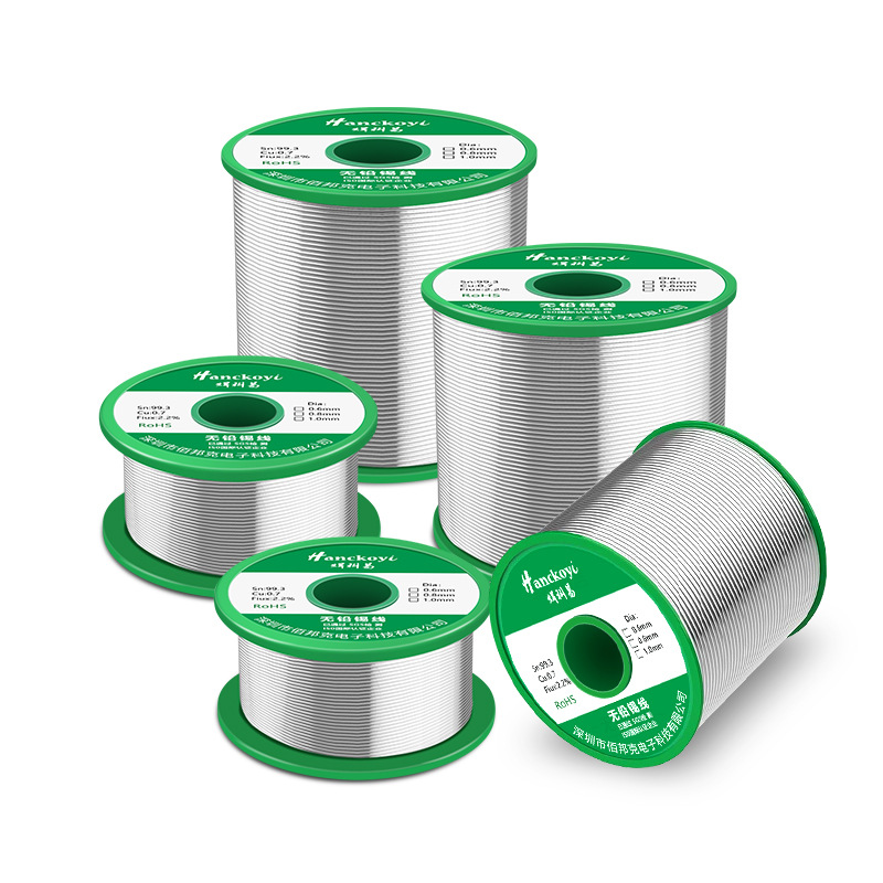 Spools of solder wire for stained glass work